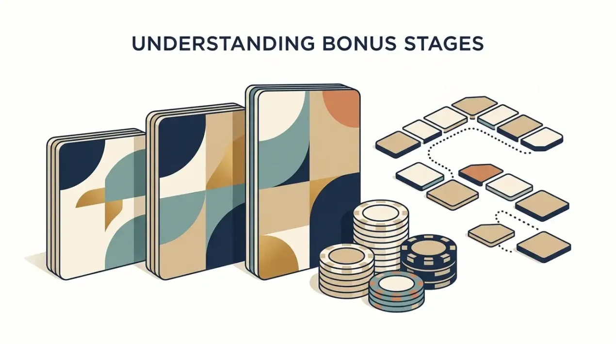 Editorial illustration representing casino bonus value, wagering requirements and AUD budgeting